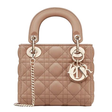 lady dior large beige|lady dior mini price.